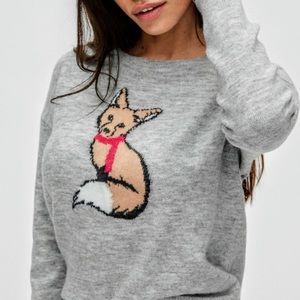 EUC Gap Fox Crewneck Sweater